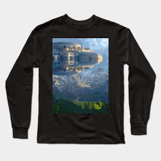 Flying Castle - Landscape Long Sleeve T-Shirt